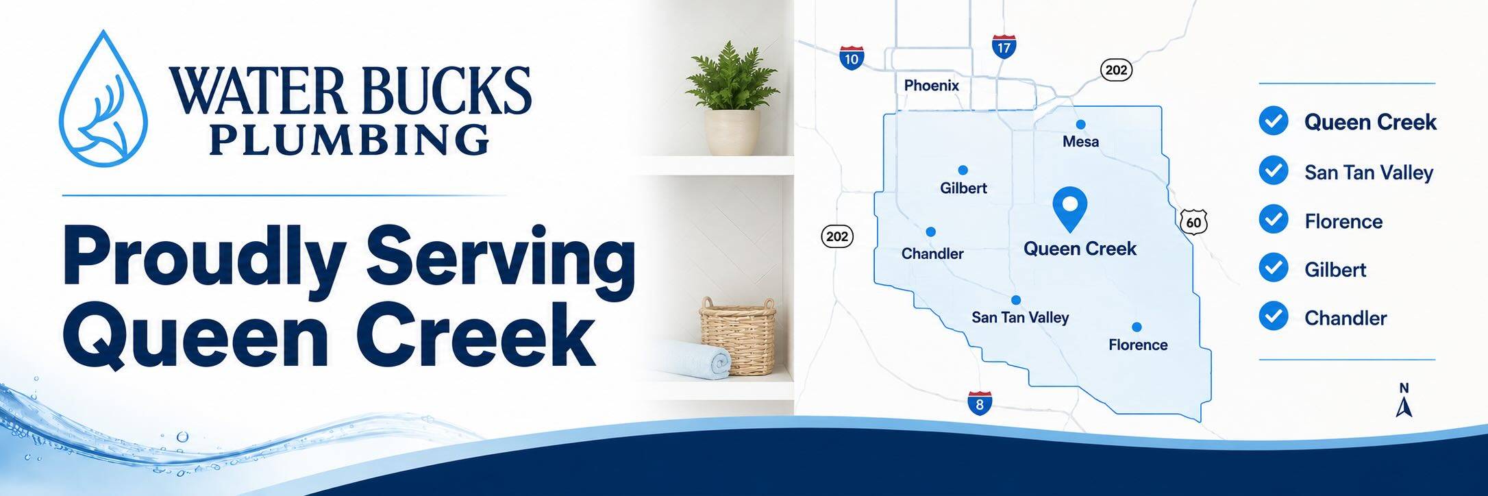 water bucks plumbing serve queen creek az