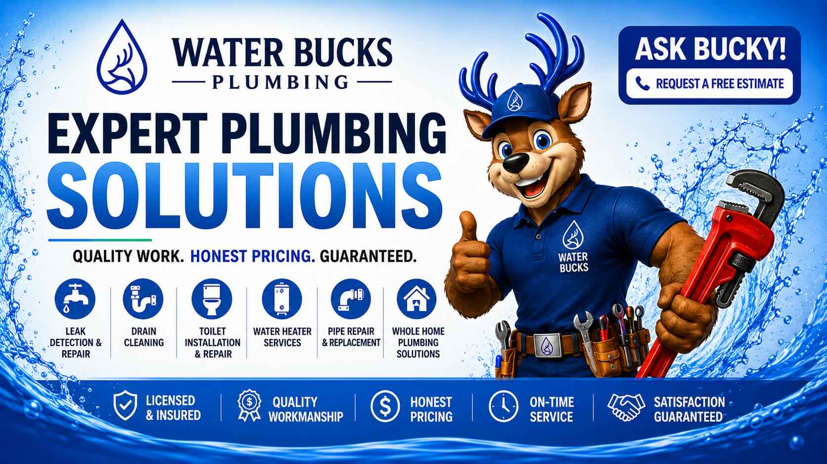 water bucks plumbing services